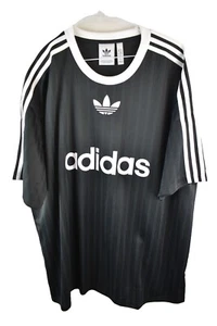 ADIDAS Black T-Shirt size XL Mens Sports Retro Poly summer beach holiday - Picture 1 of 8