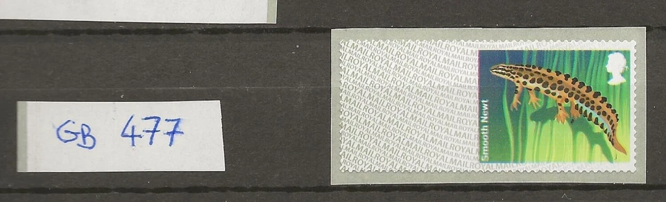 GB stamps Lot 477 - Post & Go - 2013 Ponds - BLANK Smooth Newt - UMM - Image 1 of 1