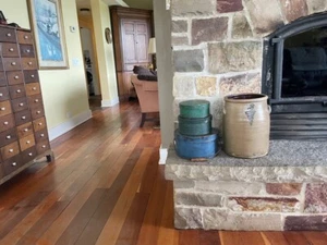 Bonita caja despensa verde antigua 7 1/4" x 3 1/2" - Imagen 1 de 10