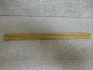 Vintage Wooden Triangle 12" Ruler- Clean,Cheap - Picture 1 of 4