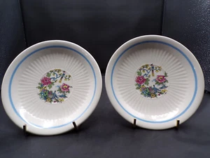 2 Vintage Royal China USA Bird Of Paradise India Pattern Saucer Plate 5-3/4" F25 - Picture 1 of 6