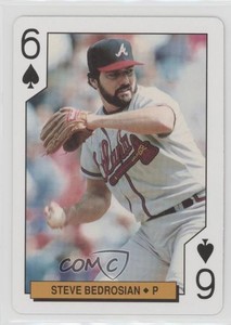 1994 US Playing Card Bicycle Atlanta Braves Box Set Steve Bedrosian #6S