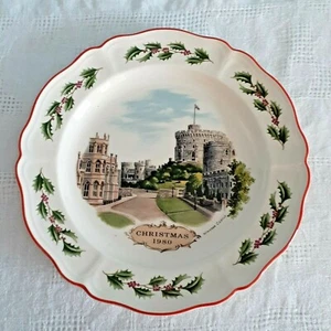 Wedgwood Windsor Castle Christmas Plate 1980 8 1/2" - Picture 1 of 4