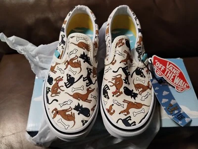Zapatillas clásicas sin cordones Vans X Los Simpson Family Pets para niños talla 2 Foto 1 de 4