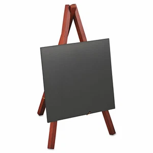 Deflecto Nass abwischbare Schilder, 5 7/8 x 5 1/4 x 9 1/2, Mahagoni Rahmen NEU - Bild 1 von 5
