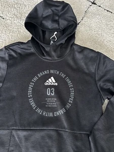 Adidas Sport Hoodie Black Men’s Sz Small - Picture 1 of 4