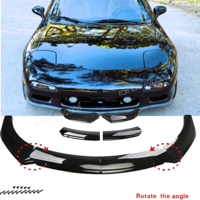 Front Bumper Lip Splitter Chin Spoiler for Mazda MX5 RX8 Miata 323 626 969 RX7 - Image 1 of 4