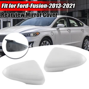 Tapa de cubierta de espejo retrovisor lateral blanco para Ford Mondeo/Fusion 2013~2020 - Imagen 1 de 11