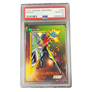 1992 Marvel Universe BISHOP #146 Impel PSA 10 - POP 19 RARE - Picture 1 of 4
