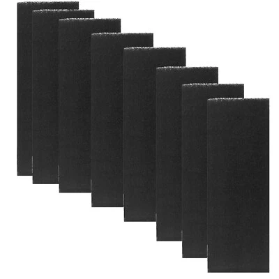 20561.HYMSQN3 8 Activated Carbon Filters for LR 3 Replacement 10 Inch x 3.5 Inch Trimmable Pad