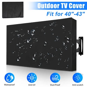 40-43 inch Outdoor TV Cover Fitted Waterproof Weatherproof Television Protector - Picture 1 of 7