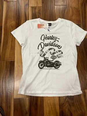 Harley-Davidson Women's Charm Crew Neck Tee T-Shirt XL New With Tags NWT - Image 1 of 4