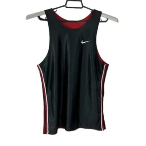 Nike Team Youth Boys L 14-16 Jersey Tank Top Mesh Lined Black EUC - Picture 1 of 9