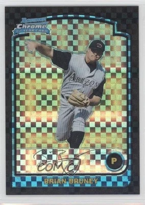2003 Bowman Chrome X-Fractor Brian Bruney #185 Rookie RC - Image 1 of 2