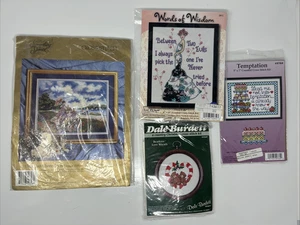 Lot of 4 - Counted Cross Stitch Kits - Various Brands - Picture 1 of 5