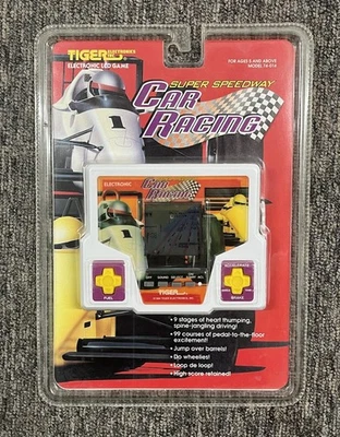 Vintage 1994 Tiger Electronics Super Speedway Car Racing Handheld Game New - Image 1 of 4