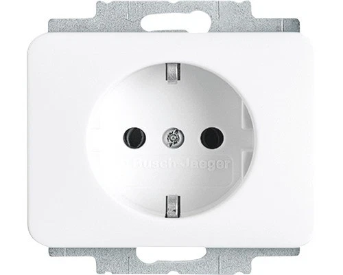 Busch-Jaeger 20 EUC-24G Steckdose Alpha Nea studioweiß hochglanz - Bild 1 von 1
