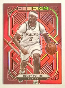 Obsidian Bobby Portis Red Flood SP Prizm Refractor #47 Bucks Asia TMall 2020-21 - Imagen 1 de 12