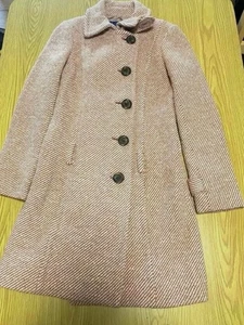Burberry Blue Label Women's Red White Tweed Coat Size 36 #EK BBA - Picture 1 of 6