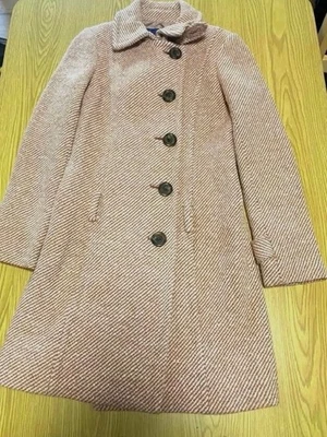 Burberry Blue Label Women's Red White Tweed Coat Size 36 #EK BBA - Image 1 of 4