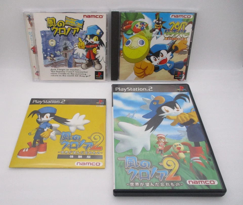 PS1 PS2 Klonoa: Door to Phantomile 1 2 & Beach Volley Ball ... Japan import - Image 1 of 4