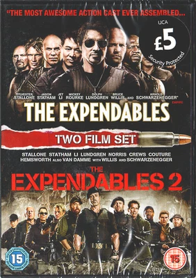The Expendables Two Film Set (1 & 2) - DVD - 15 - Action Movie, Sealed Like New - Image 1 of 2