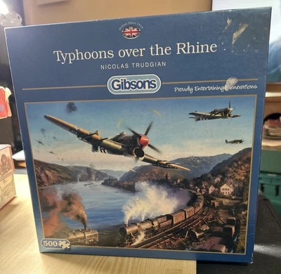 Typhoons Over The Rhine 500 Pieces Jigsaw Puzzle Military Planes Gibsons Jigsaw - Image 1 of 4