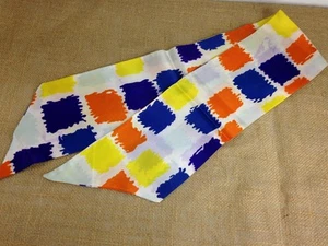 Accesorio para el cabello envolvente bufanda años 60 de colección. Bolso Mod Go Go Hippy Boho Cinturón Corbata Abstracto - Imagen 1 de 4