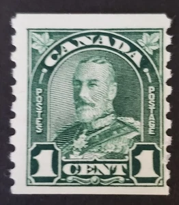 Stamps Canada Mint: #179 1c bright green Geo. V Arch Issue single coil Fine MH - Picture 1 of 1