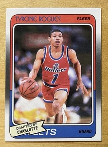 Tyrone Bogues Rookie 1988-89 Fleer Basketball #13 Charlotte Hornets NM+ - Bild 1 von 2