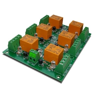 Tarjeta de relé de 6 canales para automatización industrial - 12 V - Imagen 1 de 3