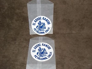 10 VINTAGE SEW ON PATCHES Cowboy El ADOBE RANCHO PETALUMA  CALIF. NEW IN PACKAGE - Picture 1 of 3