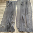 Gray Sheer Curtain Set 2 Panels 59&quot; by 63&quot; - Excellent Condition by Mainstay