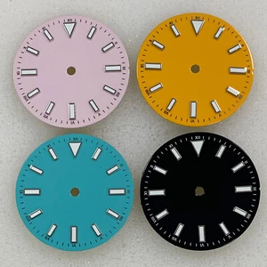 Esfera de reloj esmaltada 28,5 mm para movimiento japonés 8215 perla 2813 NH35/ETA2836 - Imagen 1 de 22
