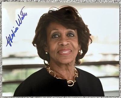 Foto 8x10 firmada en persona por Maxine Waters - Congreso Foto 1 de 2