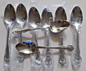Wallace CAMDEN 18/0 Stainless Steel 8 Soup Spoons 7.5" NEW - Picture 1 of 3