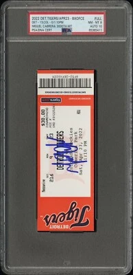 MIGUEL CABRERA SIGNED 3000 HIT TICKET STUB 4/23/23 AUTO COA PSA DNA ~ 8/10 - Image 1 of 2