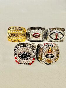 5 PCS Georgia Bulldogs Championship Ring, US SHIP 1980-2022