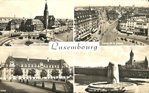 Scenes Luxembourg ARBED Streets Railway Station 1958 RPPC Real Photo Postcard - Picture 1 of 2