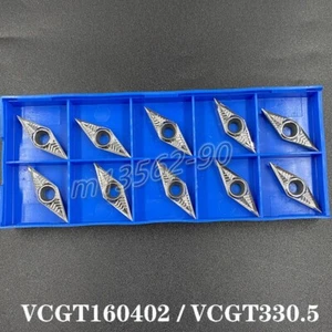 10 PIEZAS inserto de giro de carburo CNC VCGT160402-AK N01 CNC para aluminio - Imagen 1 de 5