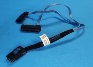 Dell PowerEdge R220 PERC8 H310 P3 Mini SAS SFF-8087 to 2x SATA Cable Blue PGKX4 - Picture 1 of 2