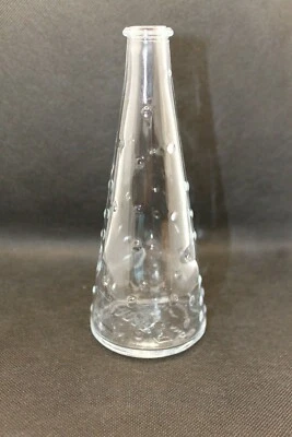 Jarrón de vidrio transparente IKEA Emma Dafnas patrón de clavos Polonia 16795 7,25" Foto 1 de 4