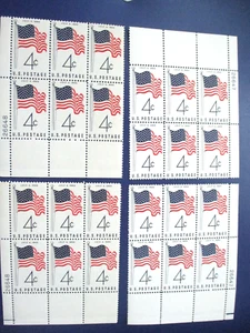 50 Star Flag plate blocks of 6 (4 sets) #1153 - Picture 1 of 1
