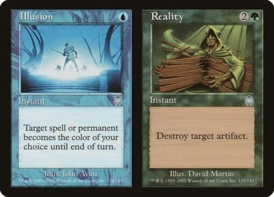 MTG Apocalypse --- ILLUSION   REALITY --- Uncommon! NM! Magic the Gathering! - Image 1 of 3