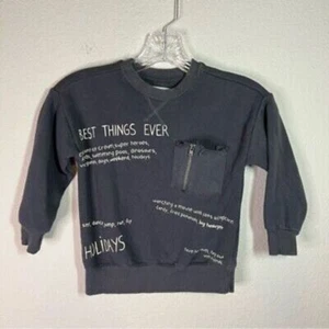 Zara boys printed distressed sweatshirt size 5 - Picture 1 of 4