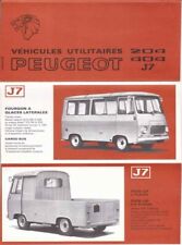 Catalogue / Brochure Peugeot gamme utilitaires (204/404/J7) 07/1971 France