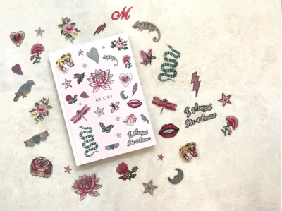 【Gucci notebook】 Supplement to a Japanese magazine. "Gucci DIY Sticker Notebook - Image 1 of 4