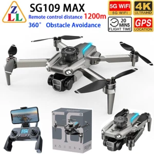 SG109MAX Drone GPS WIFI PFV 4K HD Dual Camera 360° Obstacle Avoidance Quadcopter - Picture 1 of 24