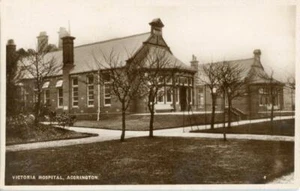 REAL PHOTO POSTCARD OF THE VICTORIA HOSPITAL, ACCRINGTON, LANCASHIRE - Picture 1 of 2