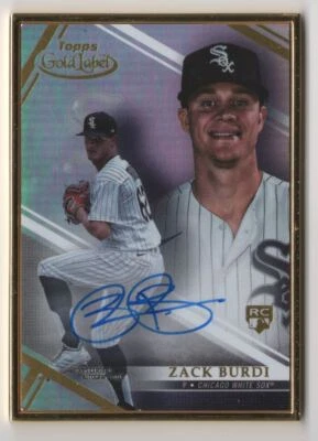 2021 Topps Gold Label Framed Autographs Zack Burdi Auto Chicago White Sox - Image 1 of 2